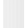 Mexen Strio 02 gerillte Wandpaneele 280 x 14,5 cm (2Stk), weiß - S120-280-02-301