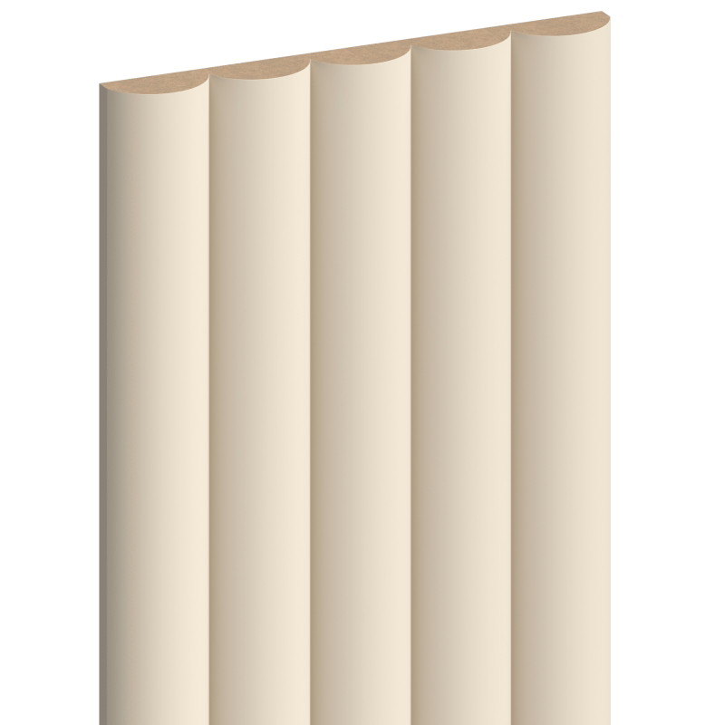 Mexen Strio 02 Gerillte Wandpaneele 280 x 14,5 cm (2 Stück), beige - S120-280-02-303