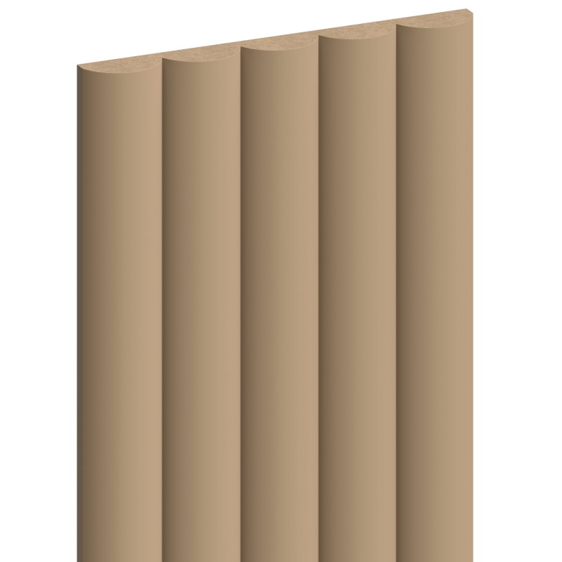 Mexen Strio 02 Gerillte Wandpaneele 280 x 14,5 cm (2 Stück), Cappuccino - S120-280-02-304