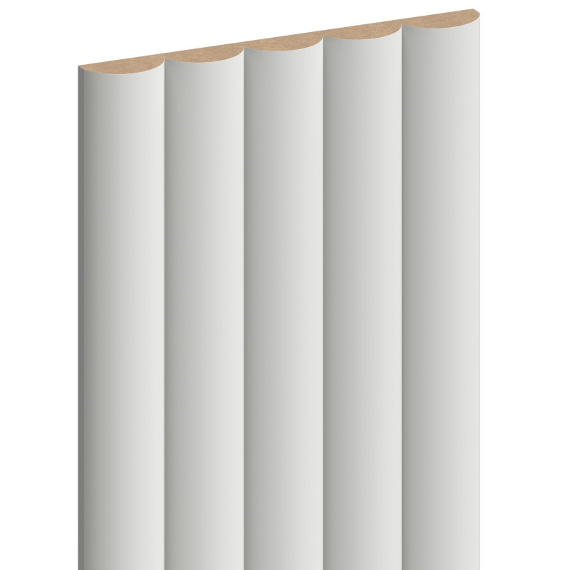 Mexen Strio 02 geriffelte Wandlamellen 280 x 14,5 cm (2 Stk.), hellgrau - S120-280-02-305