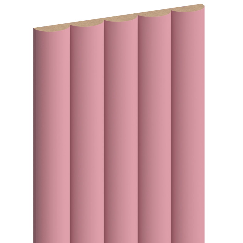 Mexen Strio 02 geriffelte Wandpaneele 280 x 14,5 cm (2 Stk.), rosa - S120-280-02-307