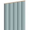 Mexen Strio 02 Geriffelte Wandpaneele 280 x 14,5 cm (2 Stk.), Grau-Blau - S120-280-02-308