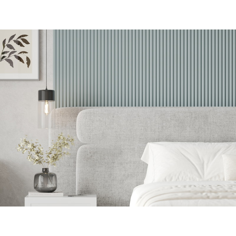 Mexen Strio 02 Geriffelte Wandpaneele 280 x 14,5 cm (2 Stk.), Grau-Blau - S120-280-02-308