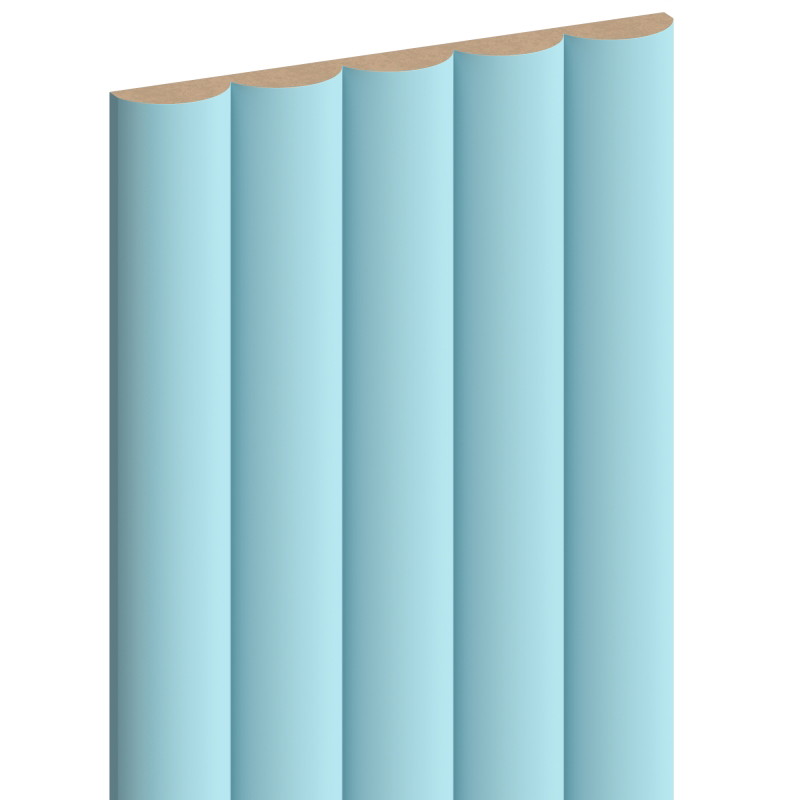 Mexen Strio 02 geriffelte Wandpaneele 280 x 14,5 cm (2 Stück), blau - S120-280-02-309