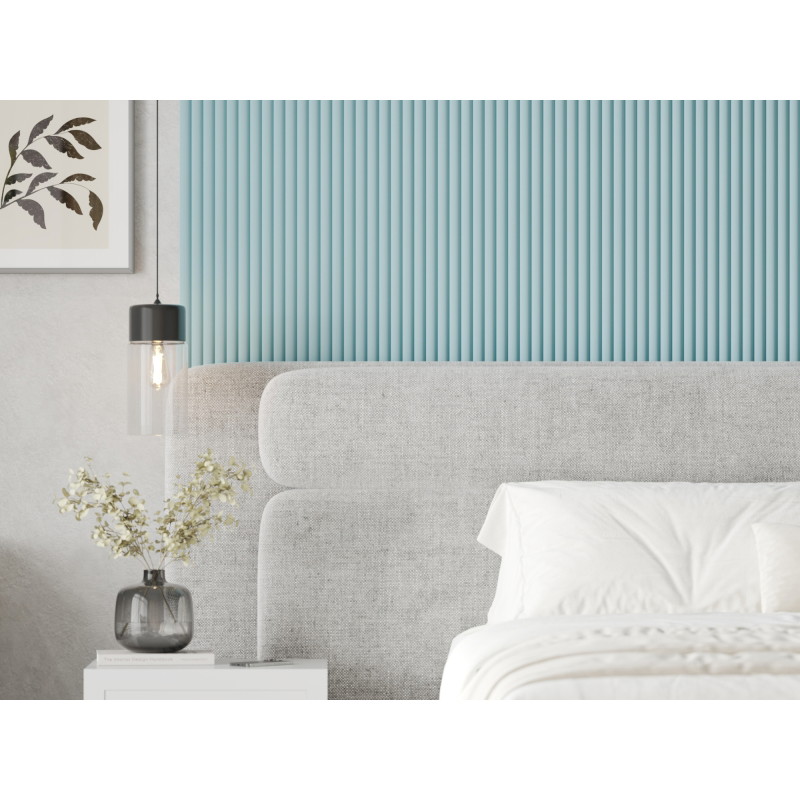 Mexen Strio 02 geriffelte Wandpaneele 280 x 14,5 cm (2 Stück), blau - S120-280-02-309