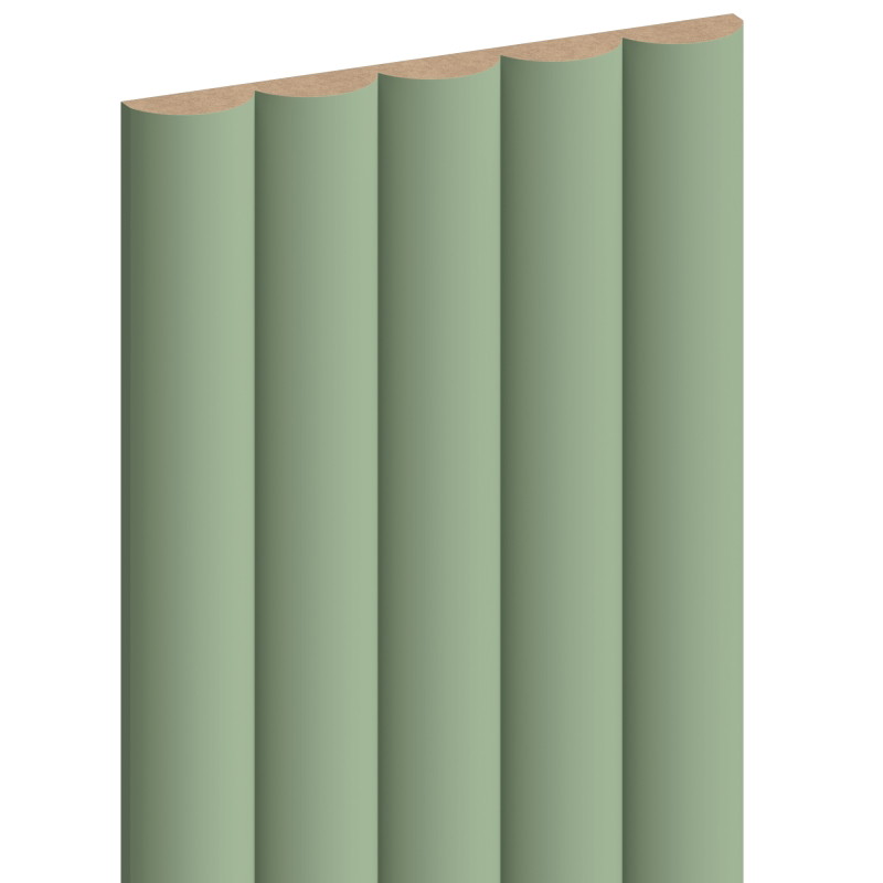 Mexen Strio 02 gerillte Wandpaneele 280 x 14,5 cm (2 Stk.), Salbei - S120-280-02-310