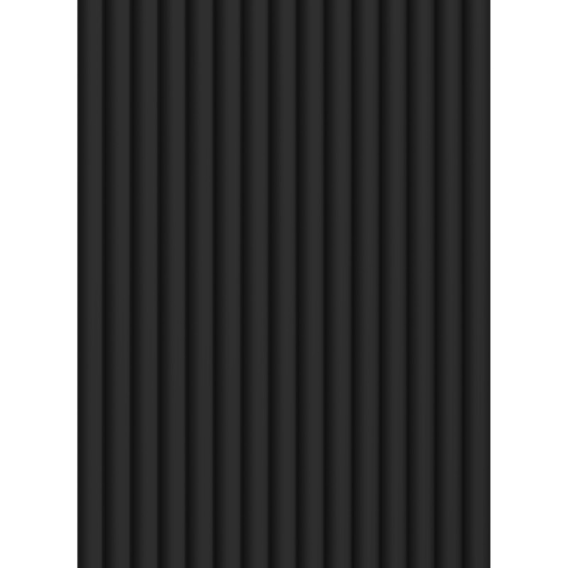 Mexen Strio 02 gerillte Wandleisten 280 x 14,5 cm (2 Stück), schwarz - S120-280-02-311