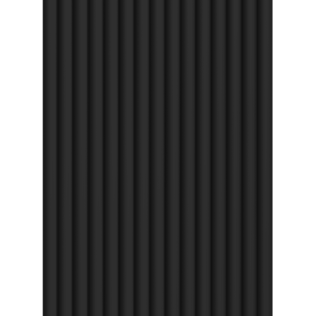 Mexen Strio 02 gerillte Wandleisten 280 x 14,5 cm (2 Stück), schwarz - S120-280-02-311