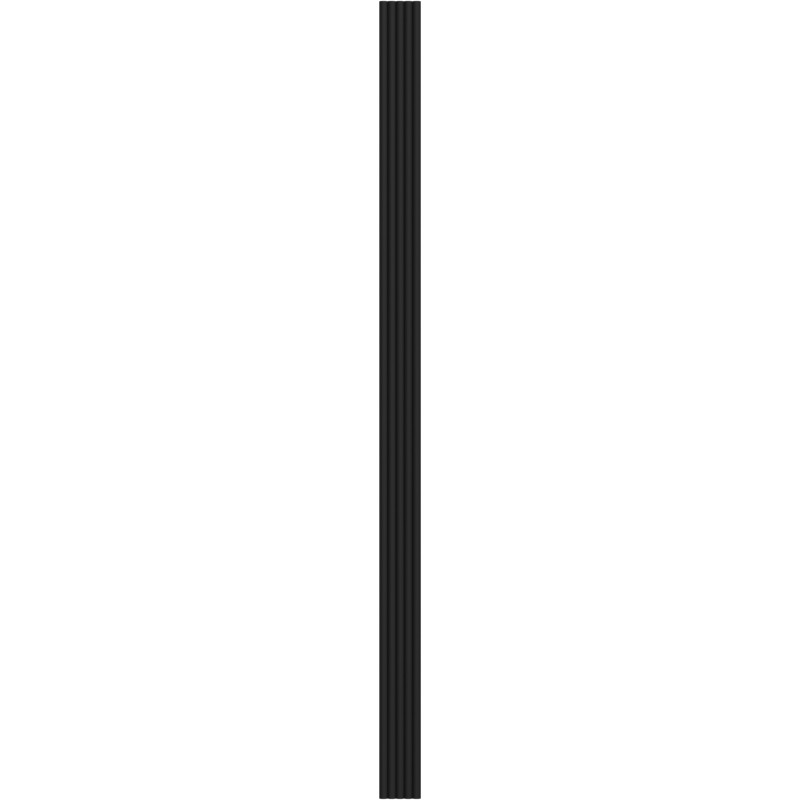 Mexen Strio 02 gerillte Wandleisten 280 x 14,5 cm (2 Stück), schwarz - S120-280-02-311