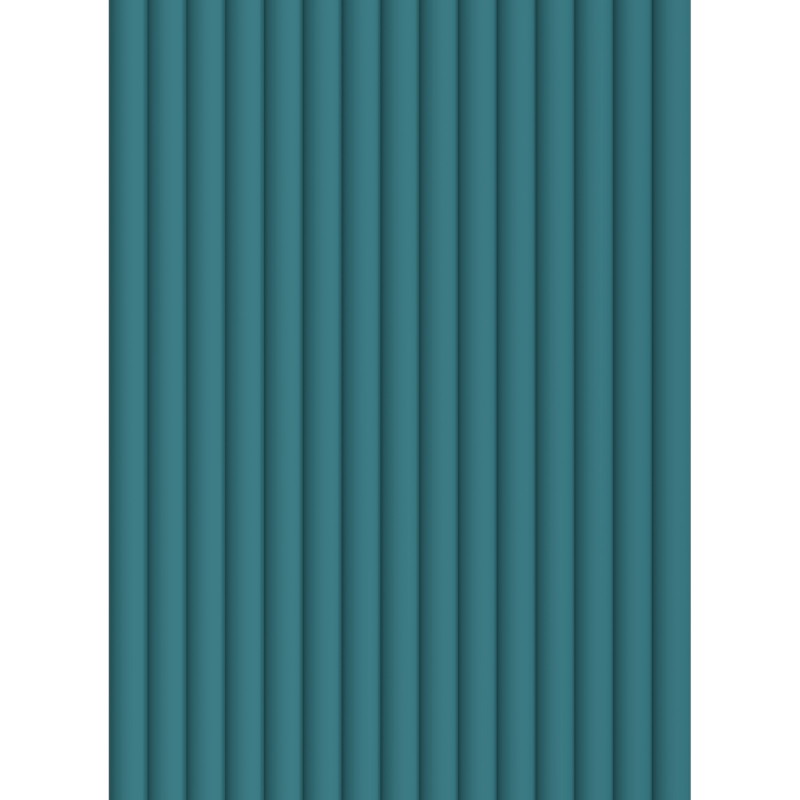 Mexen Strio 02 geriffelte Wandpaneele 280 x 14,5 cm (2 Stk.), dunkles Türkis - S120-280-02-312