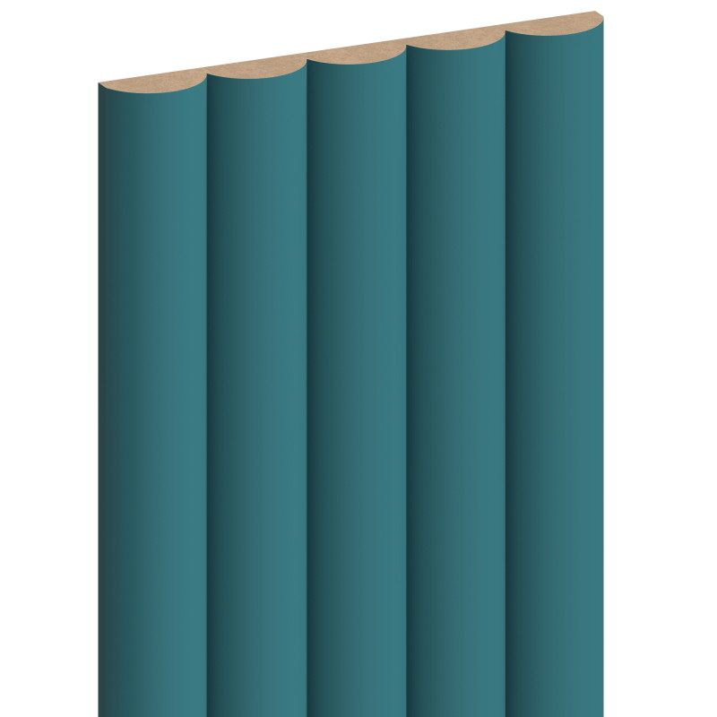 Mexen Strio 02 geriffelte Wandpaneele 280 x 14,5 cm (2 Stk.), dunkles Türkis - S120-280-02-312
