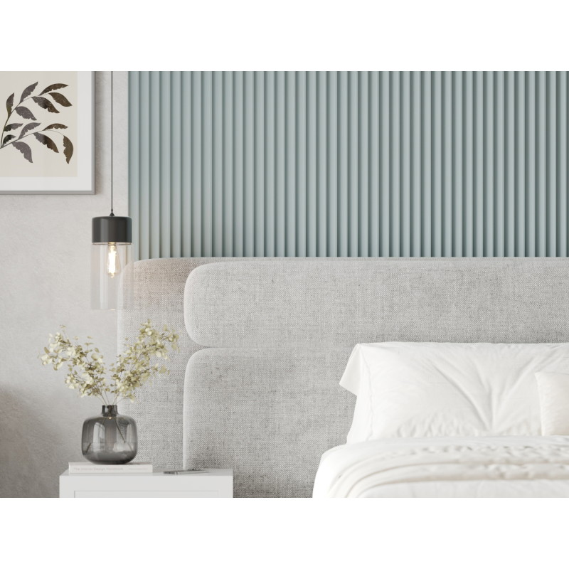 Mexen Strito 01 Strio 01 Wandpaneele gerillt 280 x 14,5 cm (2 Stk.), Grau Blau - S120-280-01-308