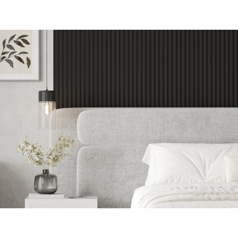 Mexen Strito 01 Strio 01 geriffelte Wandpaneele 280 x 14,5 cm (2Stk), schwarz - S120-280-01-311