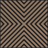Mexen Linea 01 Akustik-Wandpaneel 60 x 60 cm (4 Stk.), Filz 9 mm, Technisches Furnier, Helle Walnuss - S110-60607-01-047