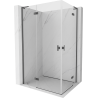 Mexen Mist-H L Duo Duschkabine schwenkbar links 120 x 70 cm, transparent, gun gray gebürstet - 8A5L-120L-070P-66-00