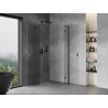 Mexen Mist-H L Duo Duschkabine schwenkbar 75 x 75 cm, transparent, gun gray gebürstet - 8A5L-075L-075P-66-00