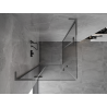 Mexen Mist-H L Duo Duschkabine schwenkbar 75 x 75 cm, transparent, gun gray gebürstet - 8A5L-075L-075P-66-00
