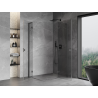Mexen Mist-H L Duo Duschtür rechts 70 x 95 cm, transparent, gebürstetes Waffenschwarz - 8A5L-070L-095P-66-00