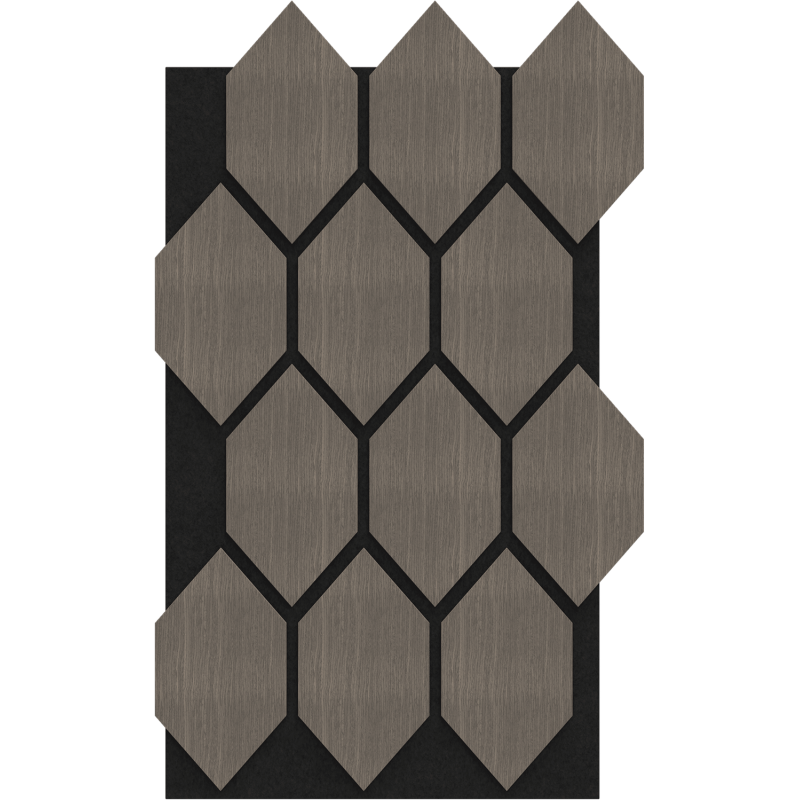 Mexen Lam-B Wandpaneele 275 x 30 cm, HDF Platte 4 mm, technisches Furnier, Sandiger Eiche - S100-275307-3015-001