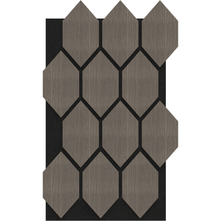 Mexen Lam-B Wandpaneele 275 x 30 cm, HDF Platte 4 mm, technisches Furnier, Sandiger Eiche - S100-275307-3015-001