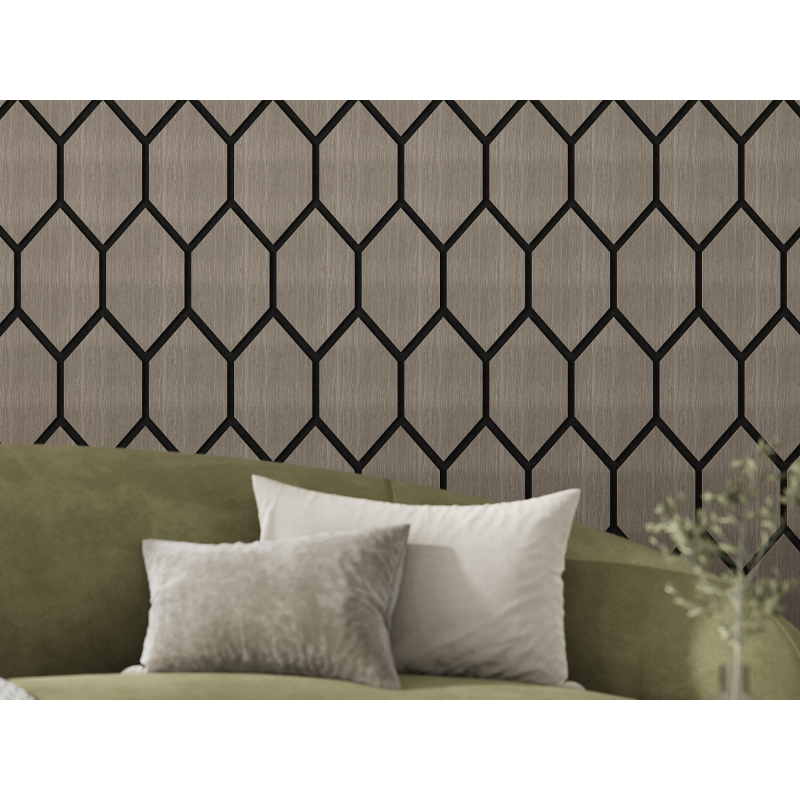 Mexen Lam-B Wandpaneele 275 x 30 cm, HDF Platte 4 mm, technisches Furnier, Sandiger Eiche - S100-275307-3015-001