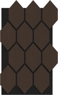 Mexen Lam-B Wandpaneele 275 x 30 cm, HDF Platte 4 mm, technisches Furnier, Sandiger Eiche - S100-275307-3015-001