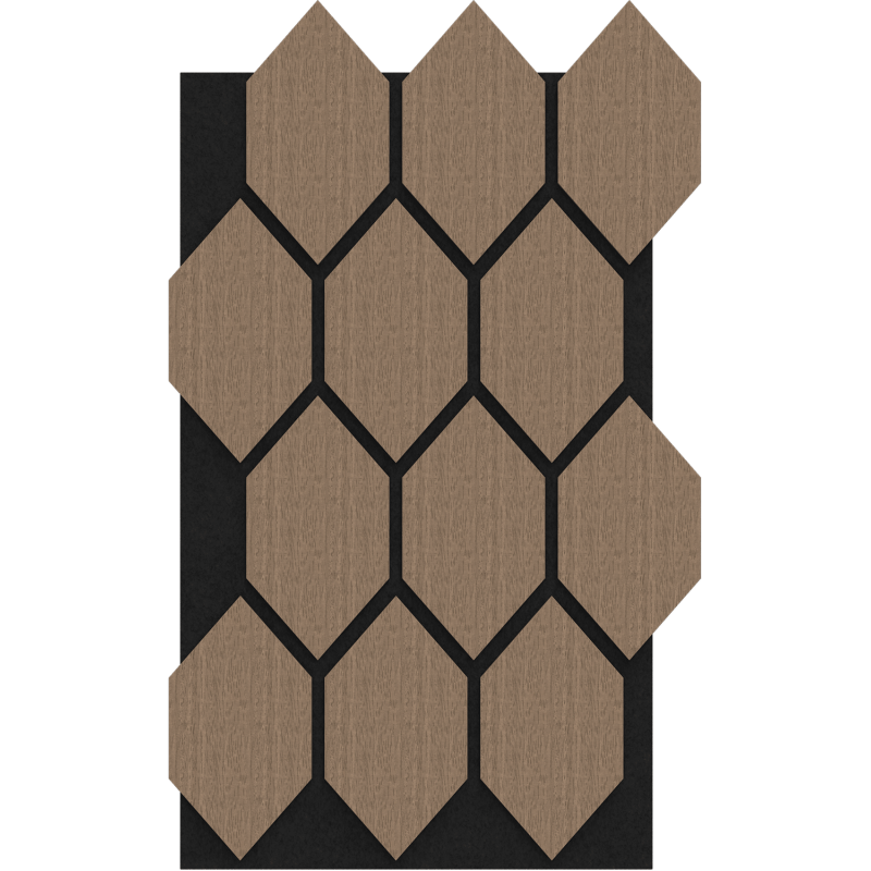 Mexen Lam-B Wandpaneele 275 x 30 cm, HDF Platte 4 mm, technisches Furnier, Sandiger Eiche - S100-275307-3015-001