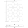 Mexen Lam-B Wandpaneele 275 x 30 cm, HDF Platte 4 mm, technisches Furnier, Sandiger Eiche - S100-275307-3015-001
