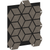 Mexen Lam-B Wandpaneele 275 x 30 cm, HDF Platte 4 mm, technisches Furnier, Sandiger Eiche - S100-275307-3015-001