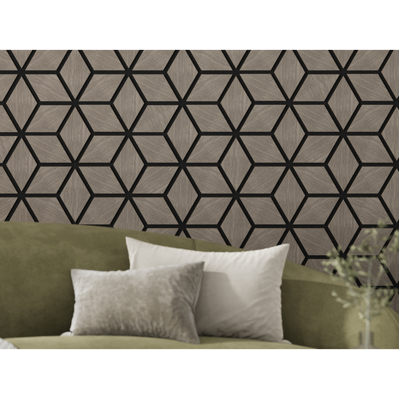 Mexen Lam-B Wandpaneele 275 x 30 cm, HDF Platte 4 mm, technisches Furnier, Sandiger Eiche - S100-275307-3015-001