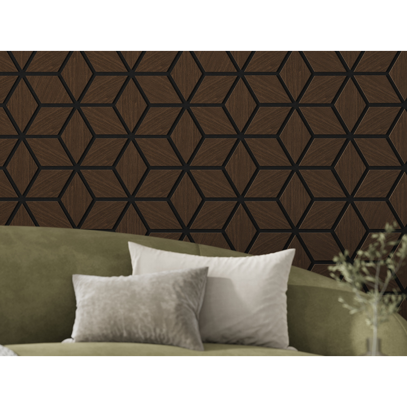Mexen Lam-B Wandpaneele 275 x 30 cm, HDF Platte 4 mm, technisches Furnier, Sandiger Eiche - S100-275307-3015-001