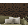 Mexen Form 02 Akustik-Wandpaneel 81 x 66 cm (4 Stk.), Filz 9 mm, technisches Furnier, Eiche Mocca - S111-81667-02-045
