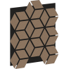 Mexen Lam-B Wandpaneele 275 x 30 cm, HDF Platte 4 mm, technisches Furnier, Sandiger Eiche - S100-275307-3015-001