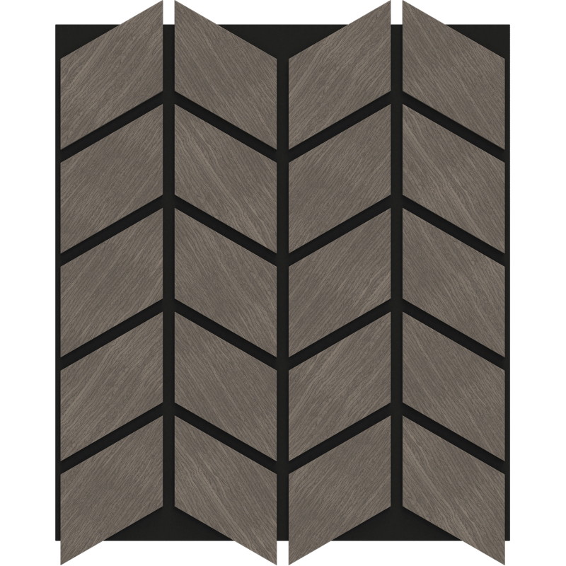Mexen Form 03 Akustik-Wandpaneel 71,5 x 58 cm (4Stk.), Filz 9 mm, technisches Furnier, Graue Eiche - S111-71587-03-043