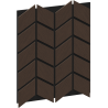 Mexen Form 03 Akustik-Wandpaneel 71,5 x 58 cm (4 Stk.), Filz 9 mm, Technisches Furnier, Eiche Mocca - S111-71587-03-045