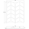 Mexen Lam-B Wandpaneele 275 x 30 cm, HDF Platte 4 mm, technisches Furnier, Sandiger Eiche - S100-275307-3015-001