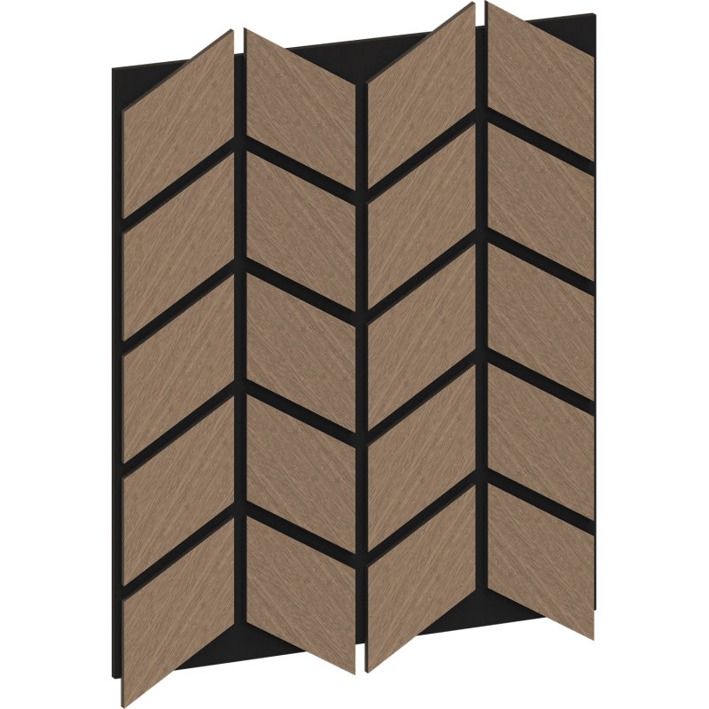 Mexen Lam-B Wandpaneele 275 x 30 cm, HDF Platte 4 mm, technisches Furnier, Sandiger Eiche - S100-275307-3015-001
