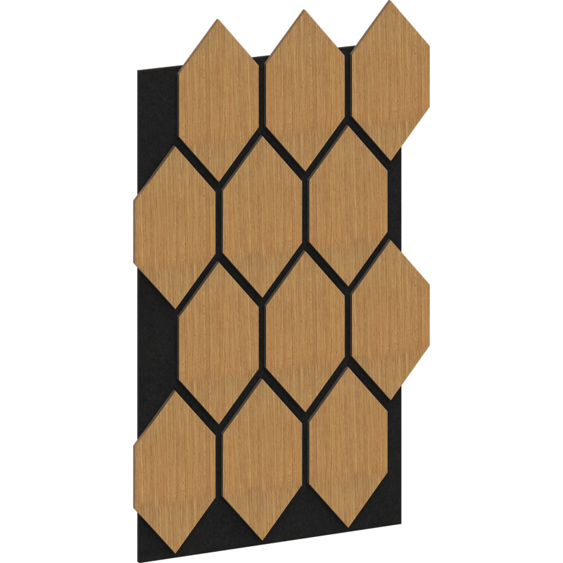 Mexen Lam-B Wandpaneele 275 x 30 cm, HDF Platte 4 mm, technisches Furnier, Sandiger Eiche - S100-275307-3015-001