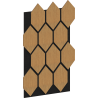 Mexen Form 01 akustisches Wandpaneel 91 x 56 cm (4 Stk.), Filz 9 mm, technisches Furnier, Eiche Classic - S111-91567-01-041