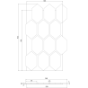 Mexen Lam-B Wandpaneele 275 x 30 cm, HDF Platte 4 mm, technisches Furnier, Sandiger Eiche - S100-275307-3015-001
