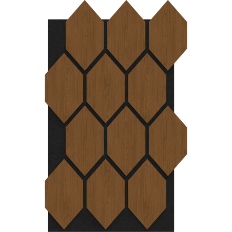 Mexen Lam-B Wandpaneele 275 x 30 cm, HDF Platte 4 mm, technisches Furnier, Sandiger Eiche - S100-275307-3015-001