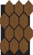 Mexen Lam-B Wandpaneele 275 x 30 cm, HDF Platte 4 mm, technisches Furnier, Sandiger Eiche - S100-275307-3015-001