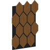 Mexen Form 01 Akustik-Wandpaneel 91 x 56 cm (4 Stk.), Filz 9 mm, technisches Furnier, Eiche Natur - S111-91567-01-042