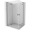 Mexen Mist-H L Duo-Duschkabine links öffnend 110 x 70 cm, transparent, Gun Metal - 8A5L-110L-070P-95-00