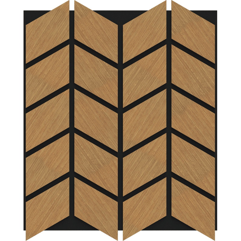 Mexen Form 03 akustisches Wandpaneel 71,5 x 58 cm (4 Stk.), 9 mm Filz, technische Furnier, Eiche Classic - S111-71587-03-041