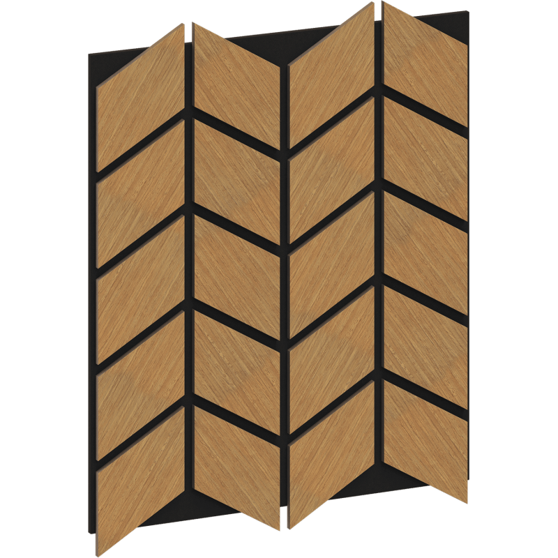 Mexen Lam-B Wandpaneele 275 x 30 cm, HDF Platte 4 mm, technisches Furnier, Sandiger Eiche - S100-275307-3015-001