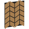 Mexen Form 03 akustisches Wandpaneel 71,5 x 58 cm (4 Stk.), 9 mm Filz, technische Furnier, Eiche Classic - S111-71587-03-041