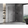 Mexen Mist-H L Duo Duschkabine, rechts öffnend, 80 x 90 cm, transparent, Gun Metal - 8A5L-080L-090P-95-00