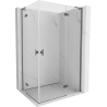 Mexen Mist-H L Duo Duschkabine mit Rechtsanschlag 85 x 100 cm, transparent, Gun Metal - 8A5L-085L-100P-95-00