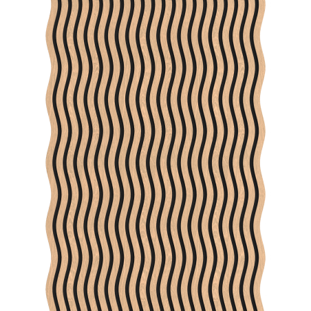 Mexen Lam-SF 01 Akustische Wandpaneele 280 x 30 cm, Filz 9 mm, technisches Furnier, Gebleichte Eiche - S106-280-01-040